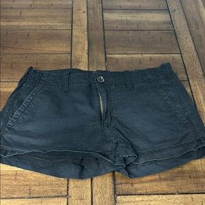 American Eagle Outfitters Black Jean Shorts Casual Style